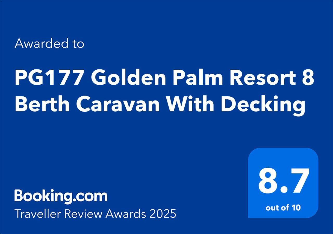 Pg177 Golden Palm Resort 8 Berth Caravan With Decking Chapel Saint Leonards Exterior photo